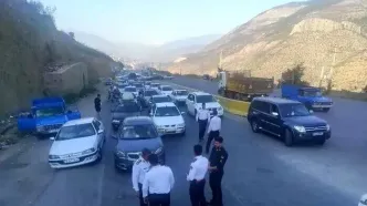 محدودیت ترافیکی در محور کندوان