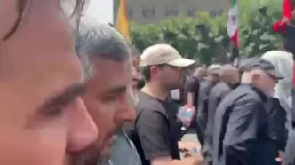 حضور سعید جلیلی در مراسم تشییع پیکر شهدای اقتدار