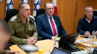 جلسه فرماندهان نظامی رژیم صهیونیستی پیش از آغاز حمله