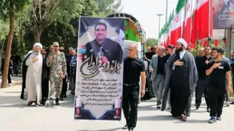 پیکر شهید بوستان افروز، افسر پدافند هوایی ارتش در بهشت زهرا (س) آرام گرفت