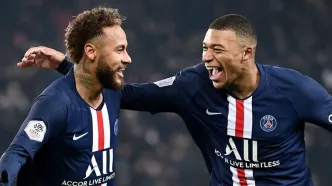 پیام تبریک امباپه و نیمار برای قهرمانی PSG