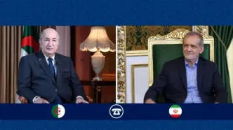 تماس تلفنی پزشکیان با رئیس‌جمهور الجزایر