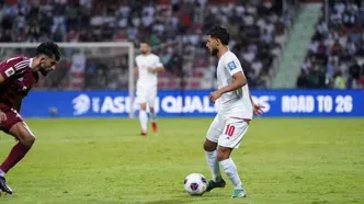 پوستر فدراسیون برای دیدار ایران - قطر