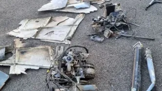 ساقط‌شدن ۲ پهپاد متخاصم در زنجان/ عکس