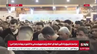 بی تابی محسن تنابنده در مراسم خاکسپاری برادرزاده اش
