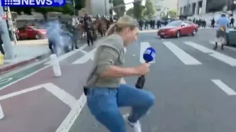 شلیک گلوله به یک خبرنگار در لس آنجلس + عکس