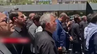 حضور وزیر آموزش و پرورش در مراسم تشییع برادر شهیدش