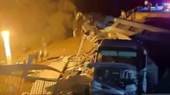 جزئیاتی از سقوط پل روی قطار مسافربری در روسیه