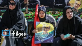 تصاویر؛ تشییع و تدفین شهید «شادمانی» در همدان