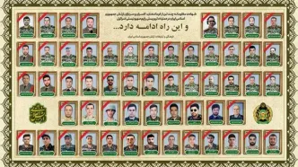 تقدیم ۵۶ شهید از سوی ارتش در مقابله با رژیم منحوس صهیونیستی