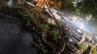 توفان شدید در راه تهران