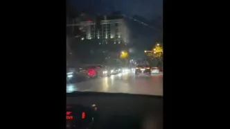 ببینید؛ صف طولانی در پمپ بنزین پاسداران در پی حمله اسرائیل