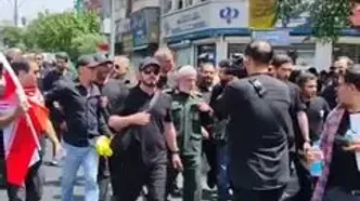 واکنش مردم وقتی سردار قاآنی را می‌بینند