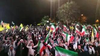 مردم تهران در میدان فلسطین تجمع کردند