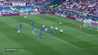 فیلم خلاصه بازی آلمان 0 - فرانسه 2