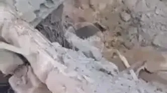 ویرانی ناشی از اصابت موشک ایرانی به حیفا