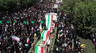 اقامه نماز بر پیکر شهدای جنگ ایران و اسرائیل/ ویدئو