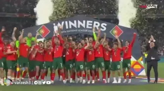 جشن قهرمانی پرتغال در لیگ ملت های اروپا