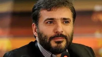 تصویری از جواد هاشمی در تشییع شهدای جنگ