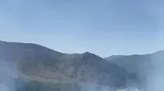 تصاویری از آتش‌سوزی در پارک ملی گلستان