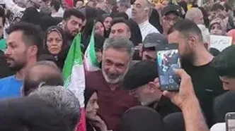 سردار قاآنی، فرمانده نیروی قدس سپاه در جشن پیروزی در تهران