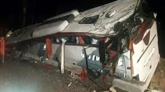 واژگونی اتوبوس در جاده اصفهان به دامغان/ جزئیات وضعیت مصدومان