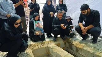 آماده سازی محل خاکسپاری پیکر سردار شهید محمد باقری