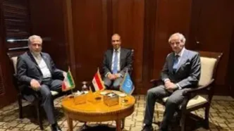 دیدار سه جانبه عراقچی، گروسی و وزیر خارجه مصر در قاهره