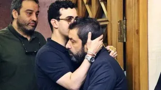 تصاویر پربازدید جمع کثیری از هنرمندان در ختم هادی جمشیدی‌فر