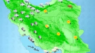 پیش‌بینی وضعیت جوی کشور؛ آغاز رگبار و کاهش دما در ۹ استان