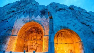 اصابت موشک به نزدیکی طاق بستان کرمانشاه