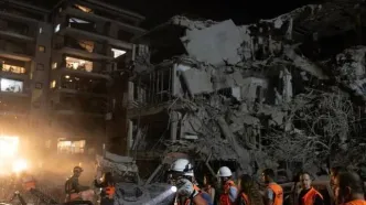 انبار تسلیحات تل آویو با حمله ایران پودر شد/ ویدئو