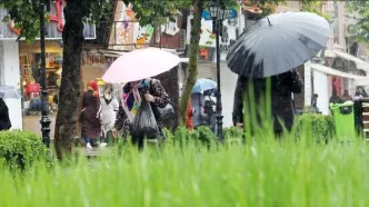 رگبار باران و کاهش نسبی دما در ۱۳ استان