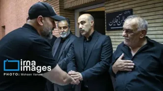 تصاویر؛ مراسم ترحیم برادرزاده محسن تنابنده