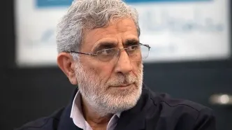 حضور سردار قاآنی و همسرش در بهشت زهرا