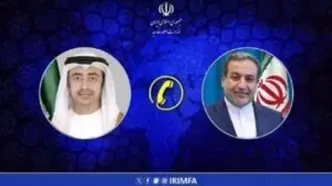 گفت و گوی تلفنی وزیر خارجه امارات با عراقچی
