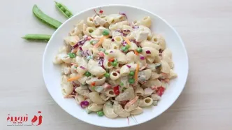 طرز تهیه سالاد ماکارونی ساده و رژیمی |  به همراه ترفندها