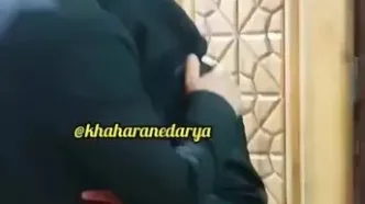 فیلم گریه های شهره سلطانی در آغوش همسرش در مراسم یادبود مادرش / روحش شاد و یادش گرامی باد