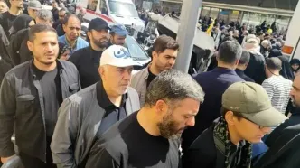 حضور محمدجواد ظریف در مراسم تشییع شهدای اقتدار