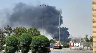 اطراف بندر شهید رجایی  دوباره آتش گرفت !