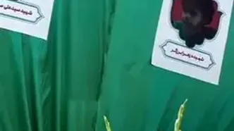 ببینید| تصویری غم‌انگیز از تابوت کودکان خردسال شهید در مراسم تشییع شهدای جنایت اسرائیل در تهران