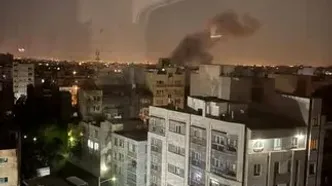 اولین عکس‌ها از انفجارهای تهران لحظاتی پیش
