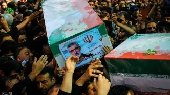 تشییع پیکر سردار شهید امیر علی حاجی زاده