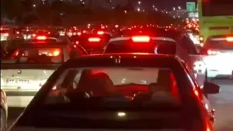 تصاویر جدید از ترافیک سنگین در مسیرهای خروجی تهران