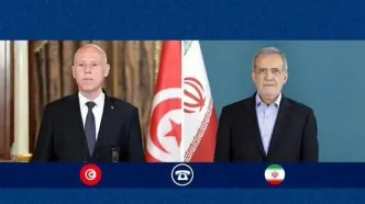 گفت‌وگوی عیدانه رؤسای جمهور ایران و تونس / تاکید بر ضرورت تقویت وحدت امت اسلامی