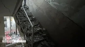 خسارت شدید به ساختمان‌های مسکونی تهران در پی حملات رژیم صهیونیستی + فیلم