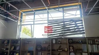 تصاویری از تخریب فدراسیون هندبال در پی حمله اسرائیل