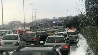 ترافیک سنگین در آزادراه تهران-قم