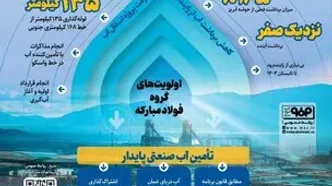فولادینفو: آب دریای عمان در آستانه رسیدن به فولاد مبارکه