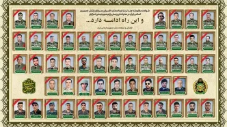 تقدیم ۵۶ شهید از سوی ارتش در مقابله با اسرائیل